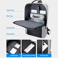 Sacs à dos pour ordinateur portable en tissu Oxford imperméable avec chargement USB, personnalisables avec logo, pour voyages d'affaires et étudiants - Vente en gros