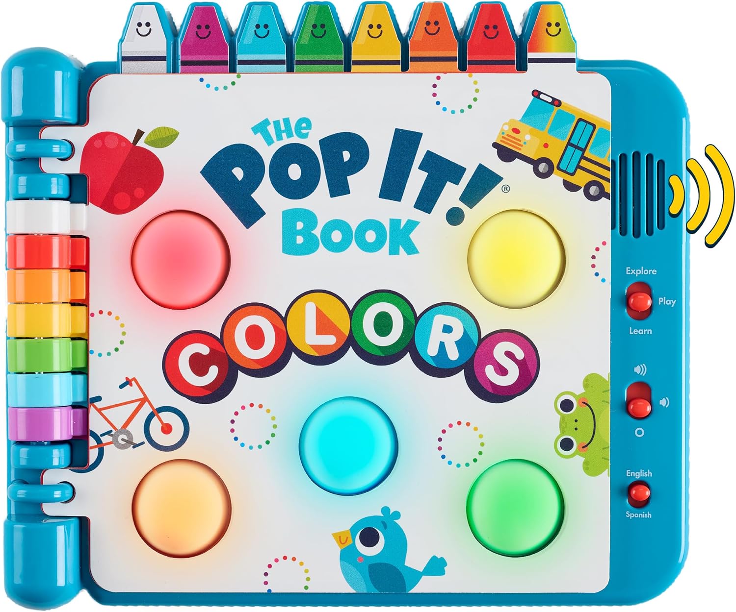 Interactive Durable Sensory Fun The Pop It Book Bilingual Early Learning Sound Toy Engaging Activities Perfect For Little Hands
