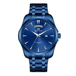 2026 Luxury Men's <b>Waterproof</b> <b>Watch</b> - Top-Quality Classic Quartz Wristwatch Polished Steel Strap Durable Material Timeless Design - Product Image 4