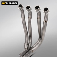 Nouveau système d'échappement pour moto NlkHanm GSX-S1000, entièrement en alliage de titane, modification AR, silencieux, emballage en boîte en carbone, Suzuki