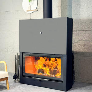 <span class=keywords><strong>Chimenea</strong></span> de <span class=keywords><strong>Doble</strong></span> Horno Directa de Fábrica China, <span class=keywords><strong>Chimenea</strong></span> Vertical Moderna Portátil de Acero para Leña, para Interiores/Hotel - Product Image 5