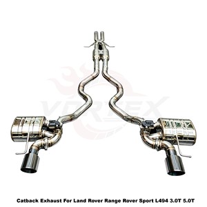 ระบบท่อไอเสียแบบ Catback พร้อมวาล์ว Vortex SS304 ขัดเงาแบบ Mirror สำหรับรถยนต์ Land Rover Range Rover Sport L494 3.0T 5.0T ปี 2014-2022 ติดตั้งได้โดยตรง - Product Image 1