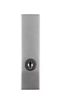 Poignée de porte factice carrée Rosette Intérieur Alliage de zinc Plaqué chrome Serrure de porte avec clé Fonction étanche KangGuan