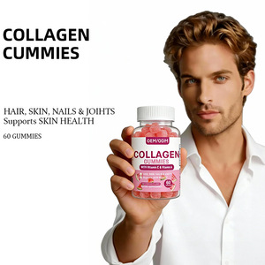 Gomitas de Colágeno OEM 60 Unidades |   Suplemento Dietético para Adultos con Vitamina C y Sabor a Sandía para Cabello, Piel, Uñas y Articulaciones, Mejora la Densidad Ósea - Product Image 3