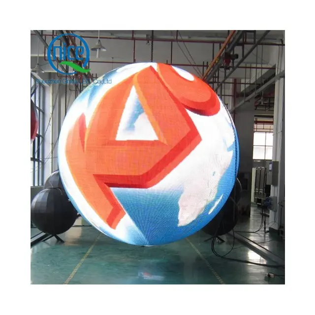 Pantalla de esfera de globo personalizada de fábrica QNICELED P2 P2.5 P3 P4 pantalla Led esférica interior Pantalla de bola de vídeo personalizada