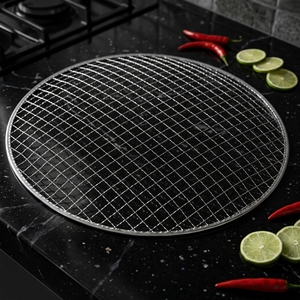 Grille de barbecue en fil métallique, lot de 5 pièces, différentes tailles, pour fumoir à gaz, four, rôtis, gâteaux et pains - Product Image 1