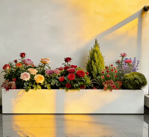 <span class=keywords><strong>Fioriera</strong></span> Rettangolare in Acciaio Inox per <span class=keywords><strong>Balcone</strong></span> e Giardino, Dimensioni Personalizzabili - Product Image 3