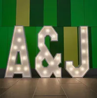 Lettres lumineuses LED GFace style Pop Art aux couleurs vives, enseignes 3D en métal, décoration murale créative pour agences, bureaux et voitures
