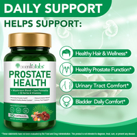 Acentiallabs OEM Marque Privée Capsules de Soutien Naturel et Végétalien pour la Prostate et la Vessie chez l'Homme