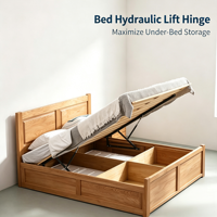 Mécanisme de levage de lit lisse à vérin hydraulique, ressort à gaz pour meubles, traité anti-rouille, pour chambre à coucher