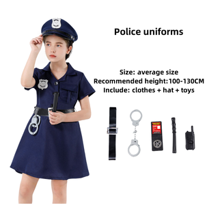 Costumi da Poliziotta per Bambini, Travestimenti Carini con Gonna da <span class=keywords><strong>Polizia</strong></span> per Ragazze, Uniformi per Halloween e Spettacoli - Product Image 6