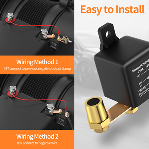 12V 250A xe Kill chuyển pin từ xa ngắt kết nối chống trộm với hai không dây điều khiển từ xa tiếp sức fobs - Product Image 3