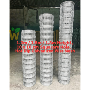 Rete Metallica per Recinzione con Cerniere Rinforzate, Filo <span class=keywords><strong>da</strong></span> 2,5mm, Altezza 1,2m, 50m/Rotolo, Rete Zincata per Recinzione Bestiame, Durata 20 Anni - Product Image 3