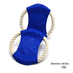 Hond Katoenen Vliegende Schijf Eenvoudig voor Training Interactief Bijtbestendig Leuk Speelgoed Gooi Speelgoed LC-008 Groothandel - Product Image 4