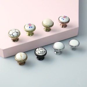 Cerraduras de Alta Gama con Manija Redonda de Cerámica, Perilla de un Solo Orificio para Cajones de Armario, Estilo Moderno y Minimalista - Product Image 2