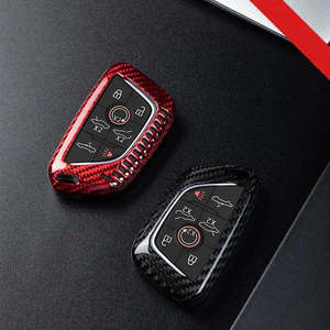 Étui de protection pour clé de voiture en fibre de carbone véritable pour Chevrolet Corvette C8 Coupé 7 boutons Z51 2020 2021 Porte-clés télécommande - Product Image 5