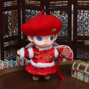 Ropa para Muñecas Zsiga Ga Zi, Conjunto de Año Nuevo con Sombrero Rojo para Figuras de Acción a Escala 1/8, para Niñas de 8 a 13 Años - Product Image 1