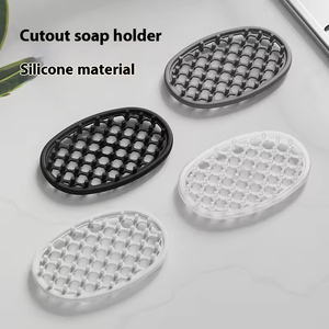 Jabonera de <span class=keywords><strong>Silicona</strong></span> Moderna Antideslizante con Drenaje en Cascada <span class=keywords><strong>para</strong></span> Baño, Venta al Por Mayor - Product Image 2