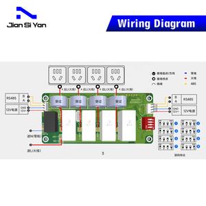 JSY1054 4-канальный измерительный модуль переменного тока 220 В 16А Магнитная удерживающая реле - Product Image 3