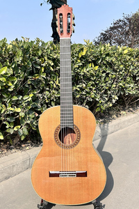 <span class=keywords><strong>Guitare</strong></span> <span class=keywords><strong>classique</strong></span> Hauser Aiersi professionnelle, finition brillante, entièrement en cèdre/épicéa, instrument à cordes en nylon <span class=keywords><strong>classique</strong></span> espagnol - Product Image 6