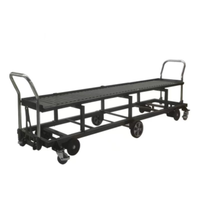 Chariot de récolte monocouche pour la cueillette de tomates chariot à outils simple outils de transport de rail de tuyau pour serre