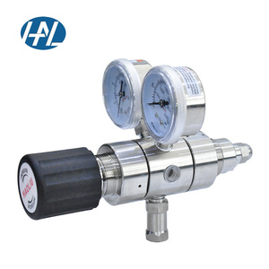 HAL-LOK HL10SL Çift Kademeli Oksijen Gaz Tüpü Basınç Regülatörü Paslanmaz Çelik Göstergeli Diyafram Yapılı 1 Yıl Garantili - Product Image 2