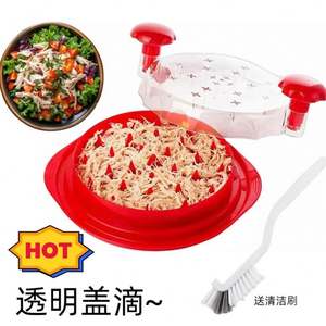 Machine à déchiqueter la viande BBQ en plastique écologique et durable pour la cuisine domestique – Déchiqueteur de viande type griffes d'ours pour porc, bœuf, poulet - Product Image 4