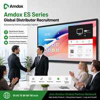 Tableau blanc interactif intelligent Amdox ES Series 4K pour les distributeurs, revendeurs et projets éducatifs mondiaux