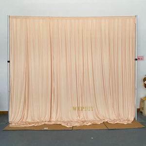Wedding Stage Curtain Elastic Gauze Polyester Square Elegant <b>Ceiling</b> Decorations Milky White Background Cloth - Product Image 5