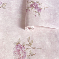 Papier peint 3D pour la décoration de la maison chambre à coucher salon fleurs non-tissé fond de rouleau de papier peint mural