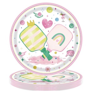 Nouvelle Décoration de Fête Thème Pickleball Muguang Yuntong : Assiettes en Carton Jetables, Nappe, Gobelets et Accessoires pour Activités de Team Building - Product Image 2