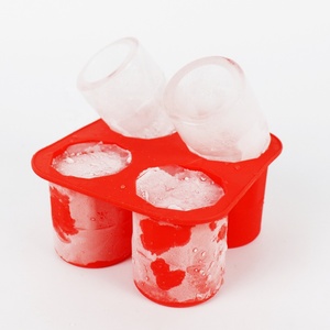Molde para Cubitos de Hielo Huecos DIY, Molde de Silicona para Vasos de Hielo sin BPA para Congelador con 4 Cavidades - Product Image 6