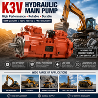Pompe hydraulique principale K3V63 pour excavatrice, mini-excavatrice, pompe hydraulique de remplacement, haute pression, système hydraulique robuste