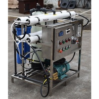 250LPH traitement de l'eau de mer Purification Portable à petite échelle eau de mer ro systèmes plantes unité dessalement entreprises bateaux dispositif