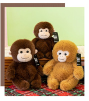 Boneka Monyet Lucu Berbagai Ukuran Warna Campur, Bantal Boneka Kapuk Isi Kapas PP, Hadiah Ulang Tahun Liburan, Mainan Mesin Cakar, Mainan Pasangan yang Menenangkan
