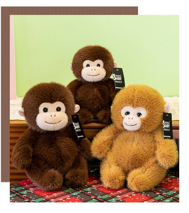 Peluche Scimmia Macaque Dorata di Varie Dimensioni, Simpatico Cuscino, Regalo di Compleanno, Regalo per le Feste, Giocattolo per Claw Machine, Giocattolo Rilassante, Regalo per Coppie - Product Image 2