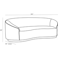 Ensemble de canapés modulaires incurvés en velours avec forme ovale et design sans accoudoirs, style européen, éponge haute densité