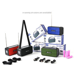 Radio portable à double panneau solaire, lampe torche, haut-parleur FM AM BT, chargeur USB, batterie externe, appareil audio sans fil pour le camping en plein air - Product Image 3