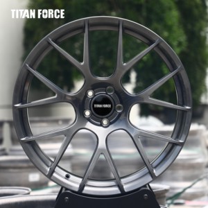 Rines TITAN FORCE 19x8.5 19x9.5 pulgadas 5x120 5x112 Rines forjados negros compatibles con <span class=keywords><strong>BMW</strong></span> M3 F80 X3 E83 Serie 3 <span class=keywords><strong>E46</strong></span> F30 Serie 5 E60 - Product Image 1