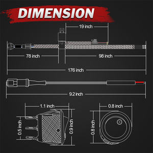 <span class=keywords><strong>Kit</strong></span> de câblage robuste Plug and Play 2 voies pour barres lumineuses LED 12V - Product Image 2