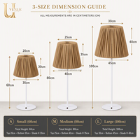 Support de lampe en métal pour décoration de table de mariage, portable, abat-jour en tissu décoratif, pièce maîtresse pour réception de banquet