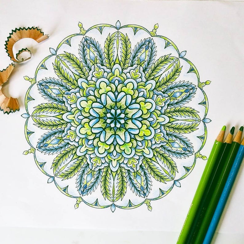 Libro de colorear personalizado con Mandala para adultos, impresión secreta, venta al por mayor