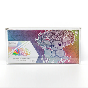 Caixa Protetora de Acrílico SPC Prismática Anti-UV RAY YI com Fecho Magnético para Exibição de Caixas de Coleção Pokémon Elite Trainer <span class=keywords><strong>Box</strong></span> - Product Image 1