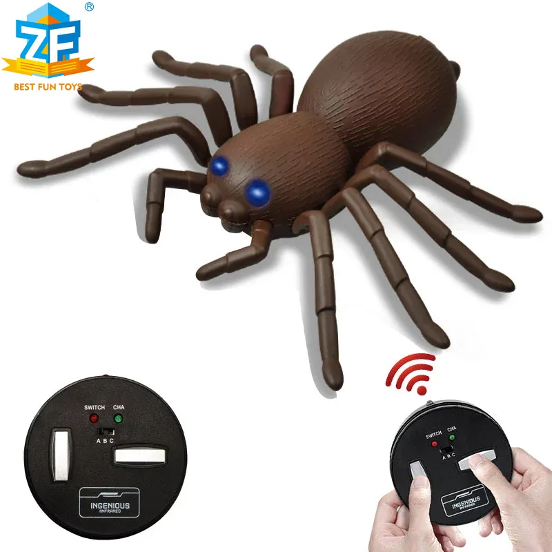 Trick jouet créatif télécommande araignée électronique modèle animal de compagnie simulation puzzle jouet pour enfants