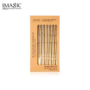 IMAGIC Wholesale 8 PCS Pack Cruelty Natural Vegan Creamy High Pigment Luxury Lipliner Waterproof Long Lasting Matte Lip Liner