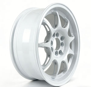 Jantes en alliage de voiture de <span class=keywords><strong>15</strong></span> <span class=keywords><strong>pouces</strong></span> 8*100/8*114.3 Jantes en fonte blanches avec finition fraisée pour Honda Jazz Fit Yaris Swift <span class=keywords><strong>Polo</strong></span> Vios - Product Image 2