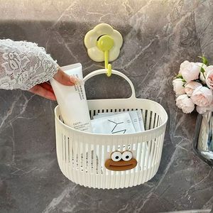 <strong>Plastic</strong> <strong>Basket</strong> Multi-functional Kitchen Bathroom Small Hanging Wall Shelf <strong>Plastic</strong> Storage <strong>Basket</strong> - Product Image 5