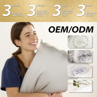19 22 25 30 Momme Taie d'oreiller en soie de mûrier naturel pur de luxe 100% Taie d'oreiller en soie