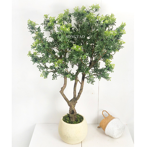 Ventes en gros personnalisées en usine <span class=keywords><strong>d</strong></span>'oliviers artificiels uniques et de plantes en pot en plastique pour <span class=keywords><strong>d</strong></span>écorations de Pâques - Product Image 3