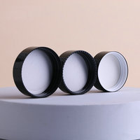 Pot en verre ambré de 30g pour cosmétiques, pot en verre rond vide pour crème hydratante de nuit avec bouchon en plastique ABS, contenants en vrac pour crème de 30g et 50g